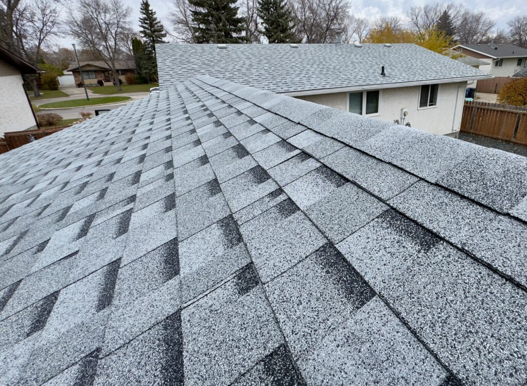Completed roof replacement by Altitude Roofing in Winnipeg Manitoba